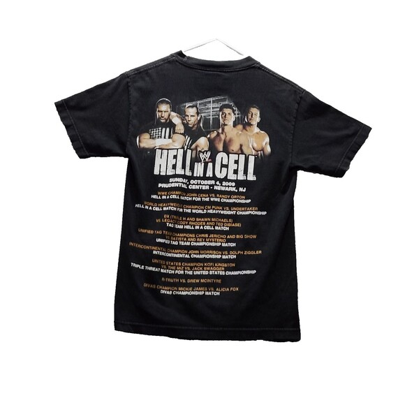 WWE Hell in a Cell 2009 PPV T-Shirt Size Small  feat. CM Punk & Cody Rhodes - Picture 10 of 10